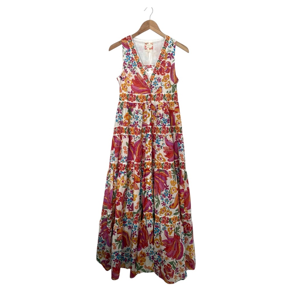 FARM Rio x Sézane Alamedee Maxi Dress, US 2 / FR 34, NWT 🇧🇷🇫🇷 - Picture 6 of 16